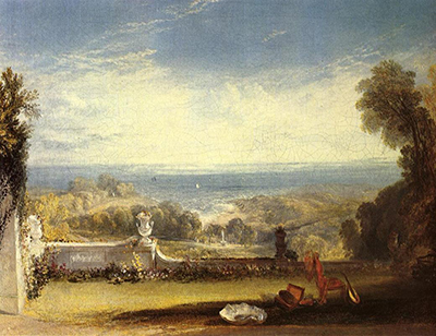 View from the Terrace of a Villa at Niton Isle of Wight William Turner